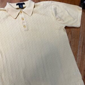 Men’s Vintage J. Ferrar (1980s) Polo/Golf/Bus. Casual Shirt Beautiful Quality M